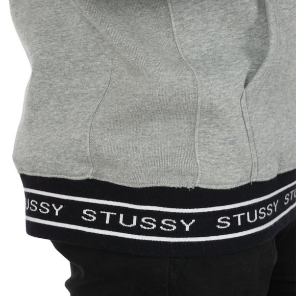 Stussy Jacquard Rib Hoodie in Gray (S) - Picture 3 of 5